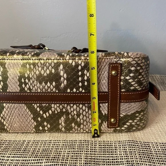 DOONEY & BOURKE / Python Reptile Metallic Hobo Shoulder Bag - Picture 14 of 16